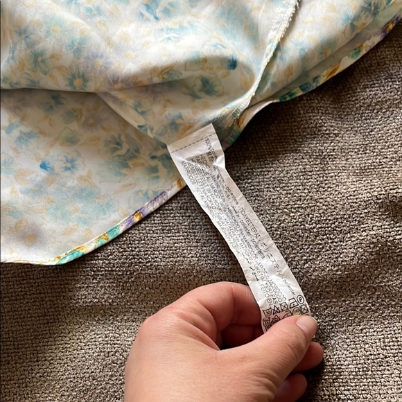 Zara Floral Off-Shoulder Ruffled Top, Size Medium - Picture 6 of 6